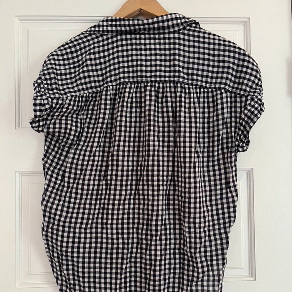 American Eagle Button Down Gingham Check Shirt - S - image 8